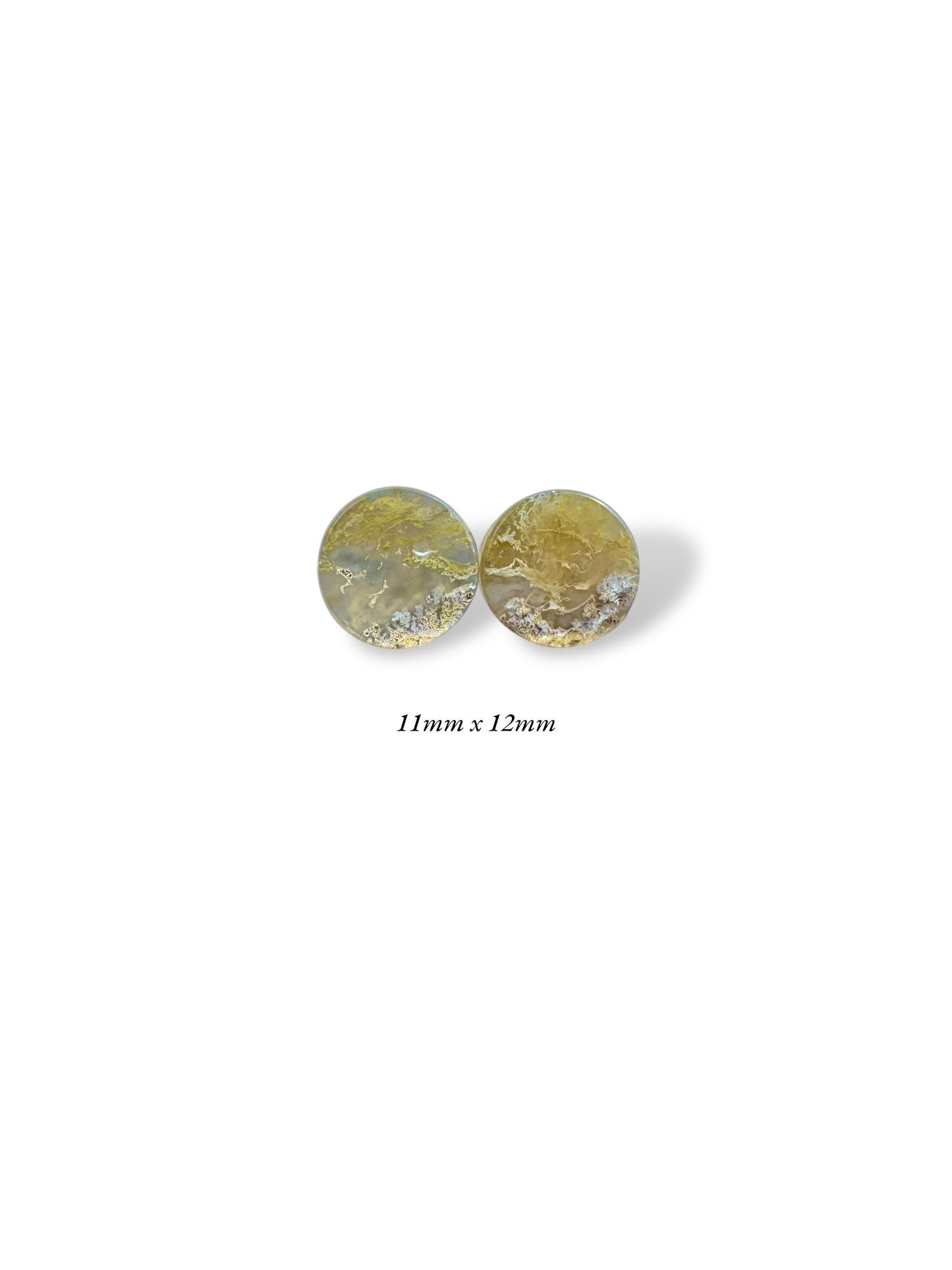 7/16” / 11mm Scenic Moss Agate