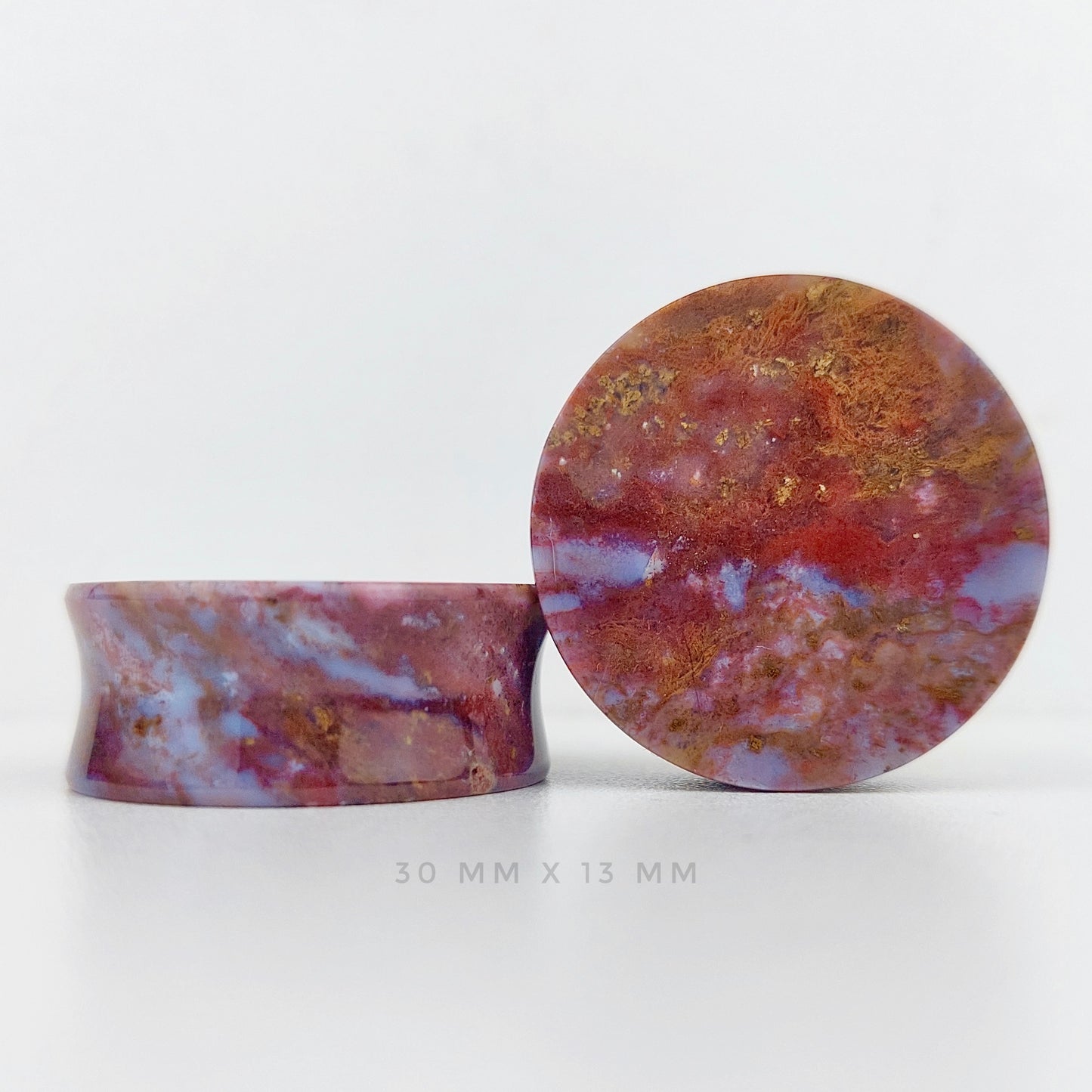 1 3/16” / 30mm Red Moss Agate