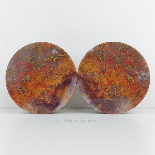 1 7/8” / 47mm Red Moss Agate
