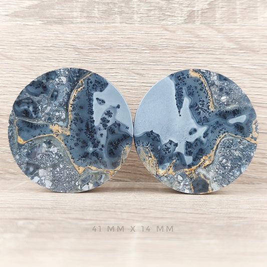 1 5/8” / 41mm Dendritic Maligano Jasper