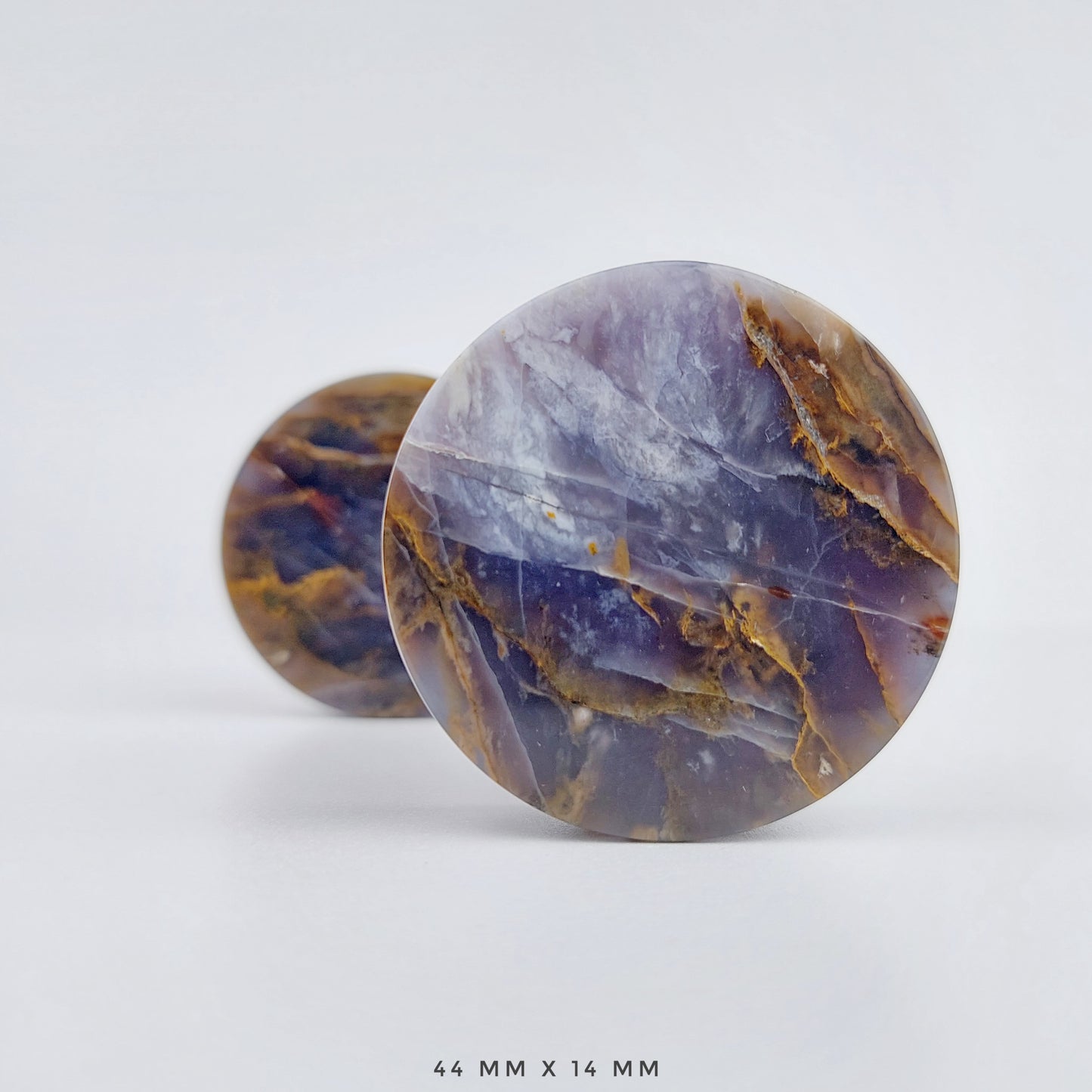 1 3/4” / 44mm Purple Chalcedony