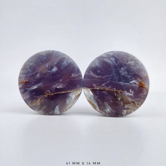 1 5/8” / 41mm Purple Chalcedony