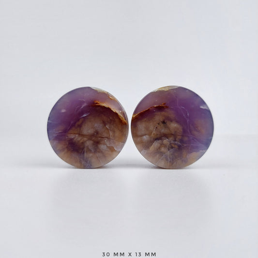 1 3/16” / 30mm Purple Chalcedony