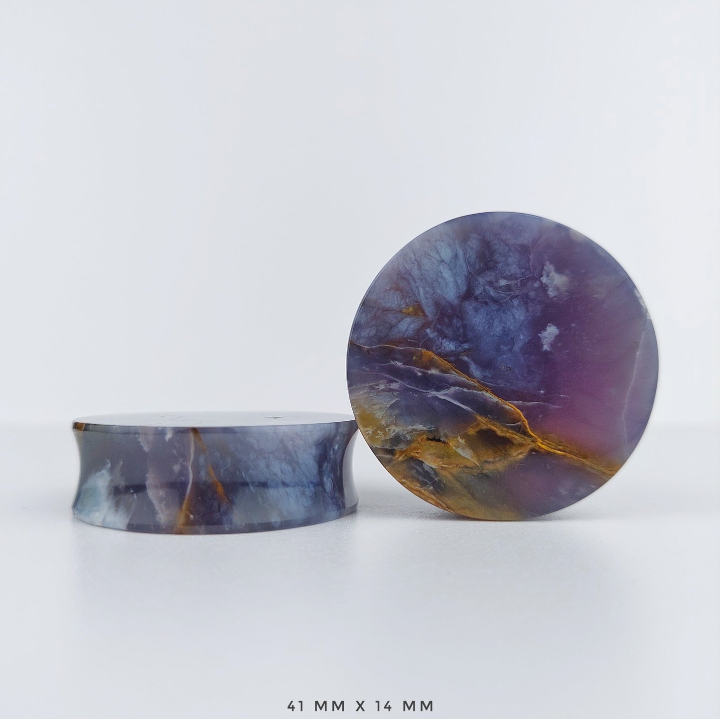 1 5/8” / 41mm Purple Chalcedony