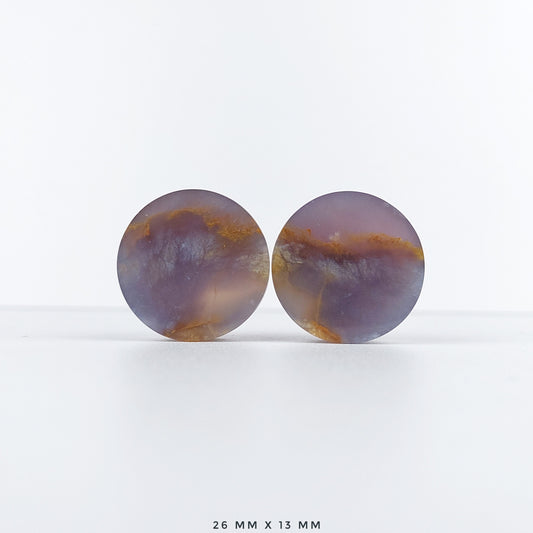 Large 1” / 26mm Purple Chalcedony
