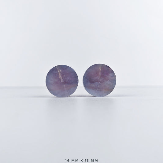 Large 5/8” / 16mm Purple Chalcedony