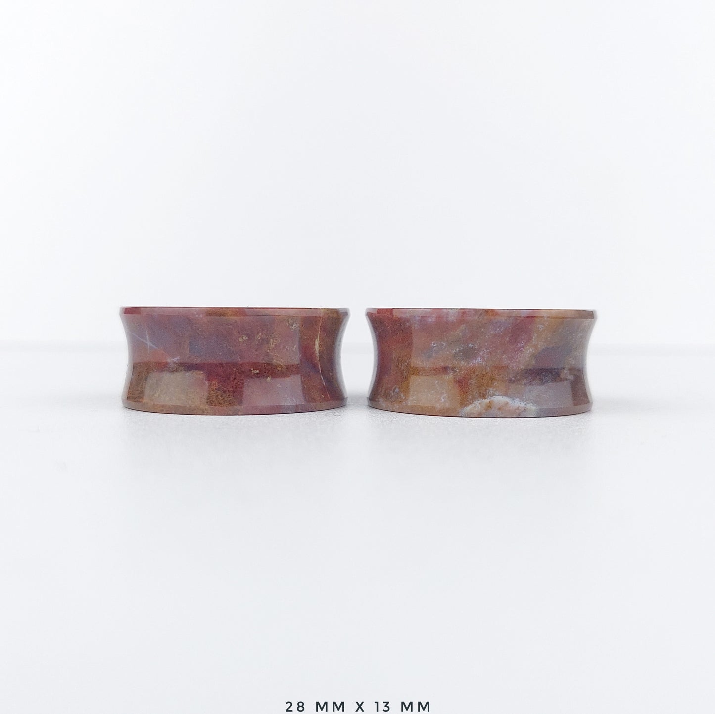 1 1/8” / 28mm Red Moss Agate