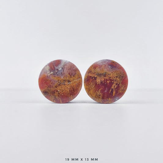 3/4” / 19mm Red Moss Agate