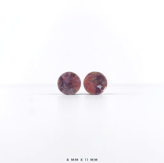 0g / 8mm Red Moss Agate