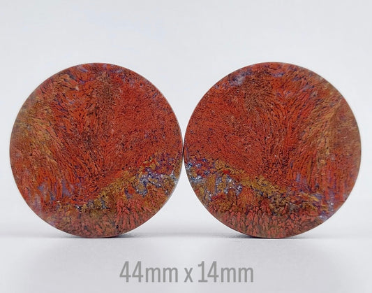 1 3/4” / 44mm Red Moss Agate