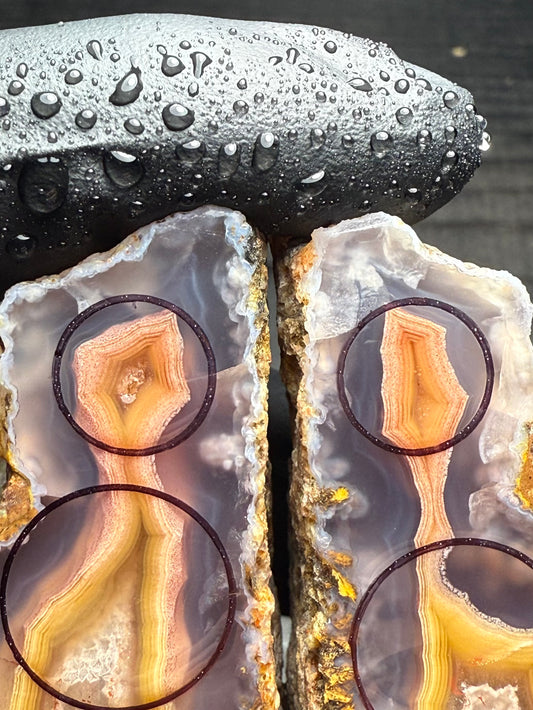 8mm Malawi Agate Geode