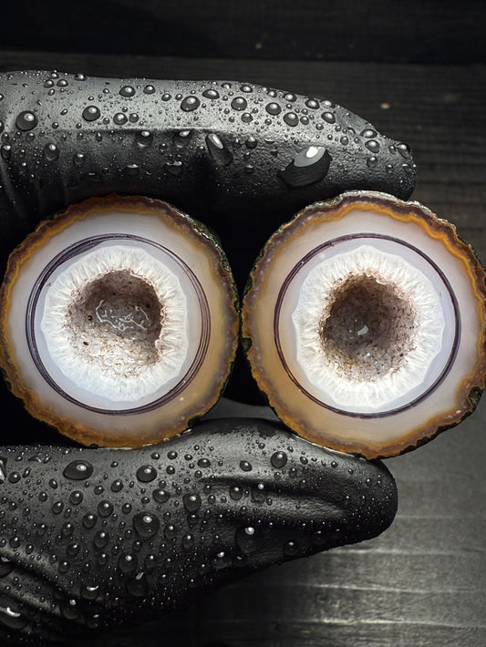 19mm Grey Warring State Agate Geode