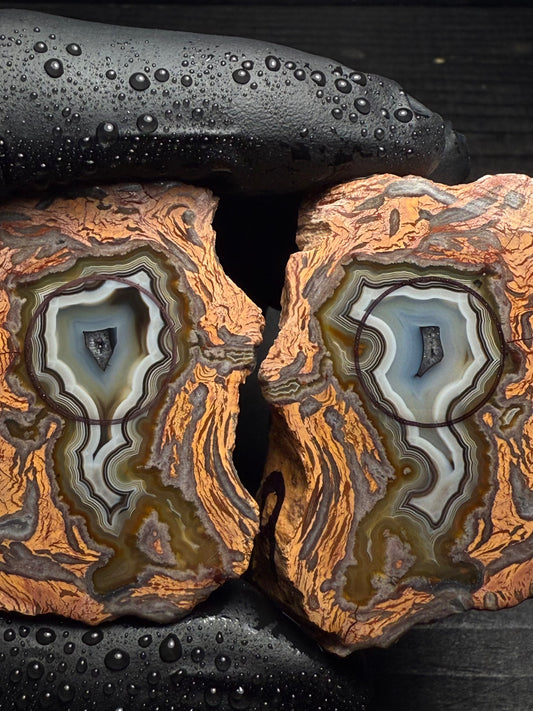 13-14mm Turkish Rhyolite Agate Geode