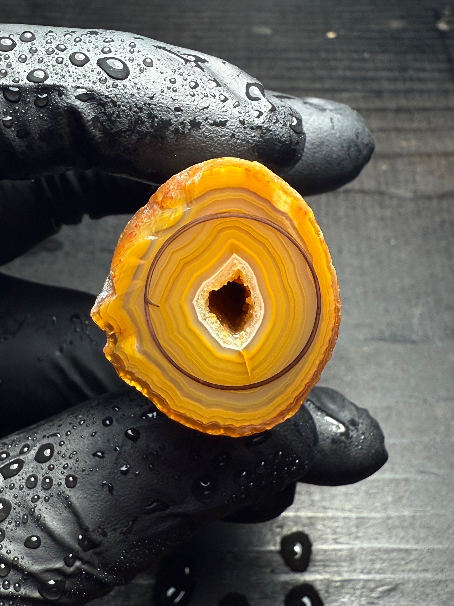 13-16mm Orange Turkish Limb Cast Agate Geode