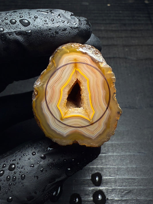 16mm Orange/White Turkish Limb Cast Agate Geode