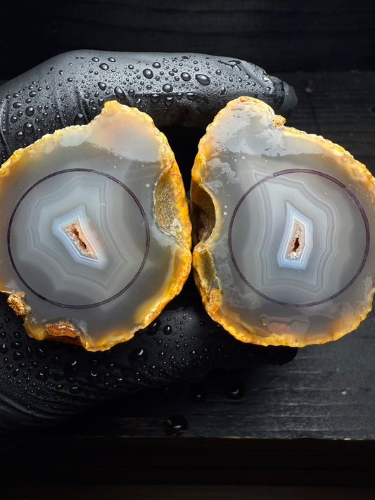 19-26mm Grey Turkish Limb Cast Agate Geode