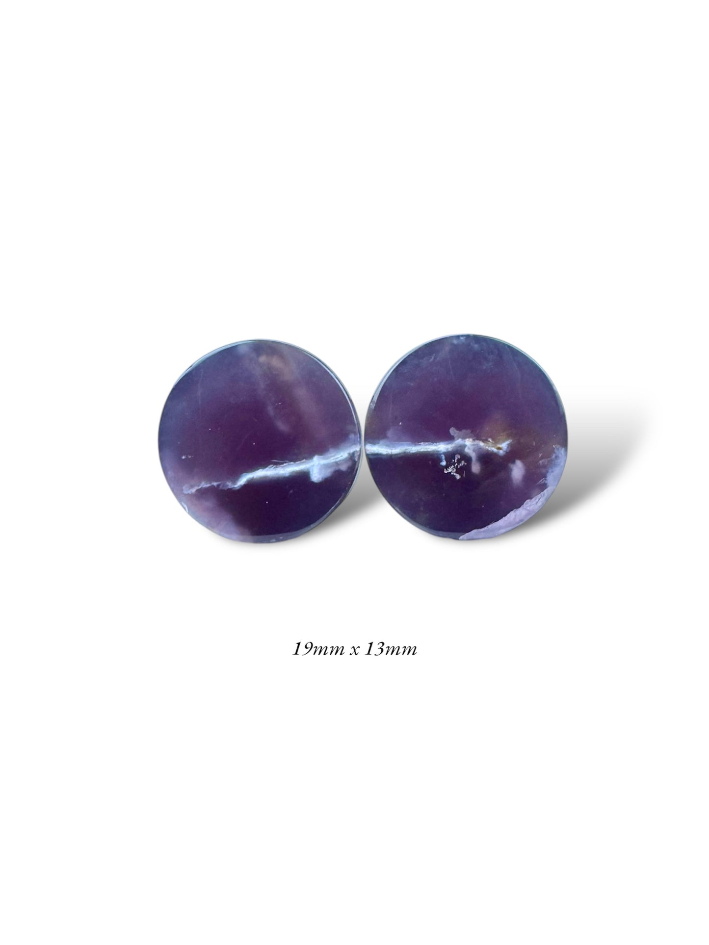 3/4” / 19mm Purple Chalcedony