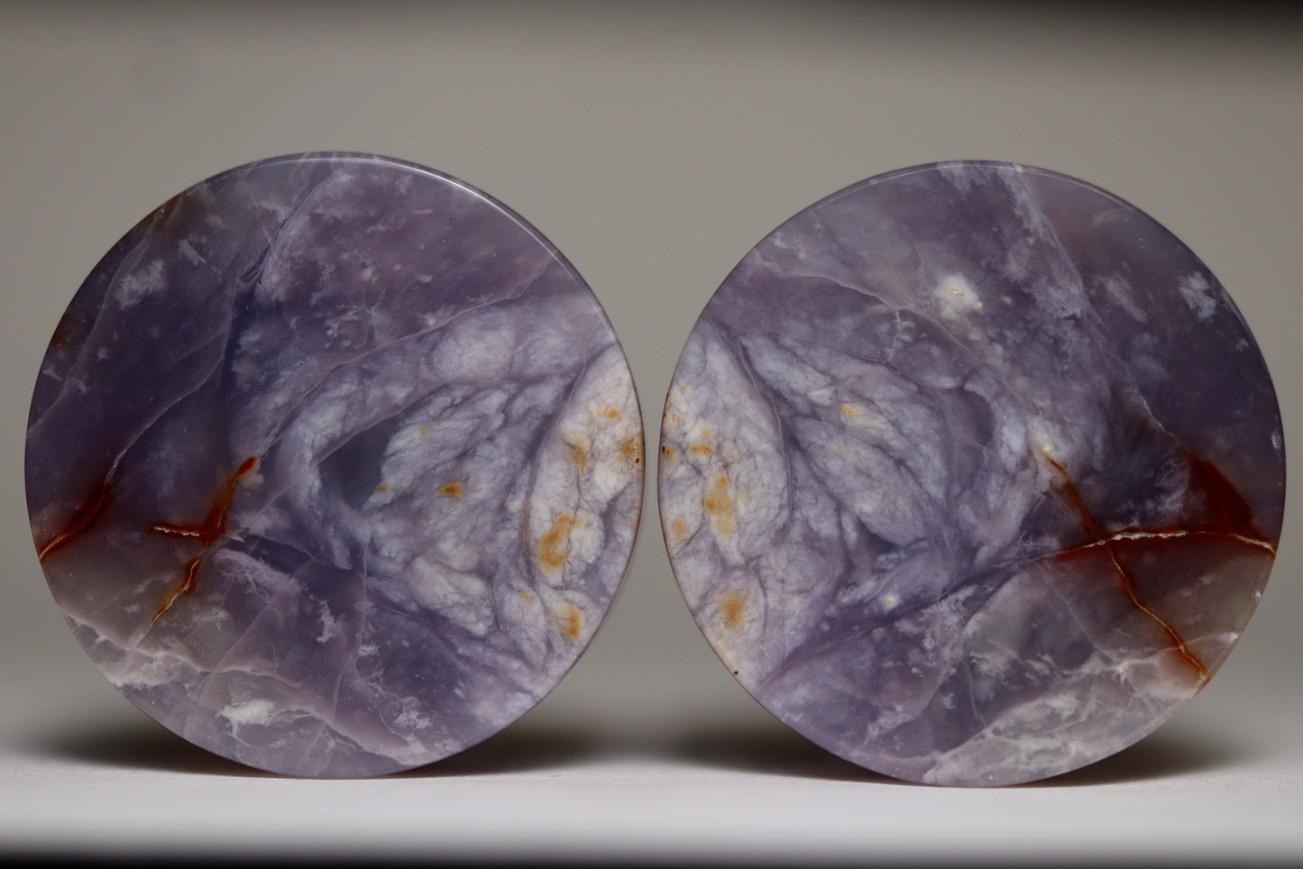 1 1/8” / 28mm Purple Chalcedony