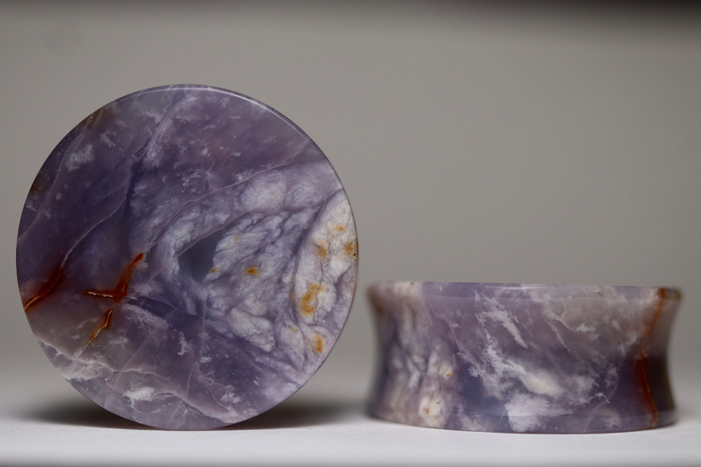 1 1/8” / 28mm Purple Chalcedony