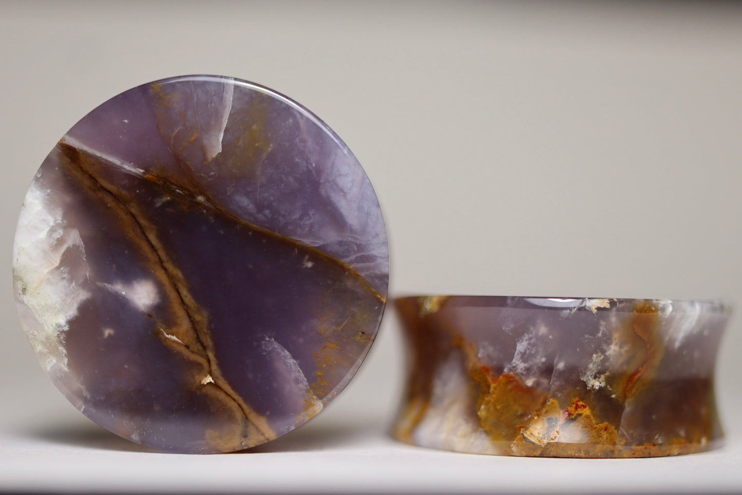 1 1/8” / 28mm Purple Chalcedony
