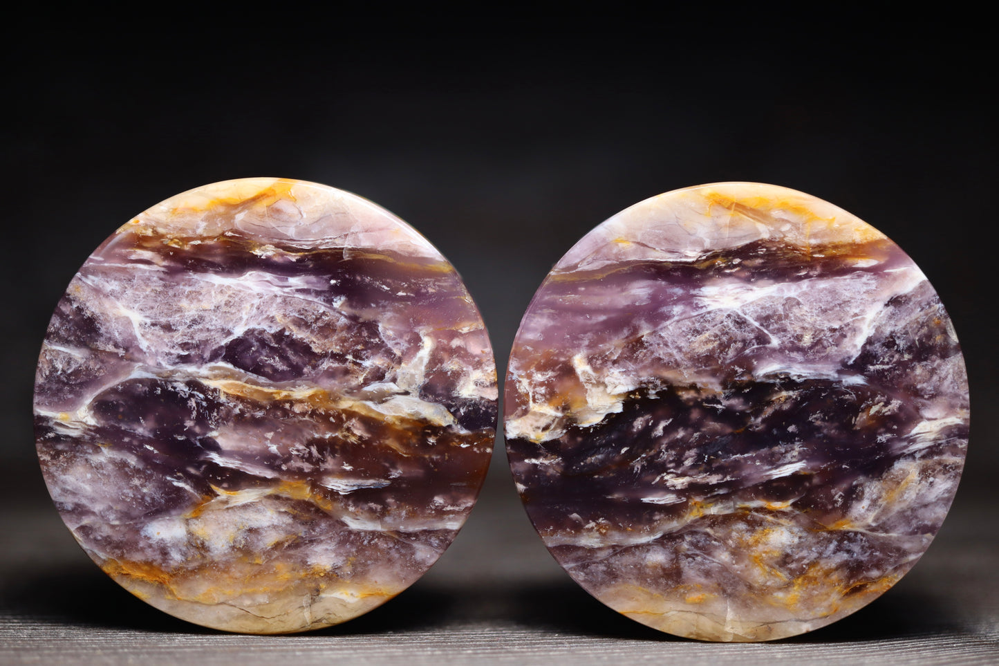 1 7/8” / 47mm Purple Chalcedony