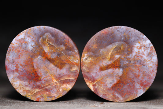 1 3/4” / 44mm Red Moss Agate