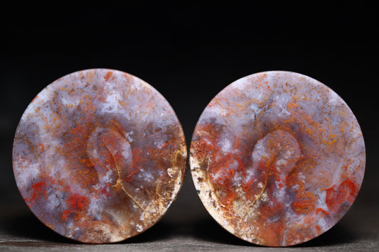 1 5/8” / 41mm Red Moss Agate