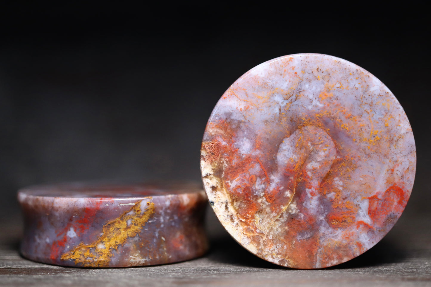 1 5/8” / 41mm Red Moss Agate