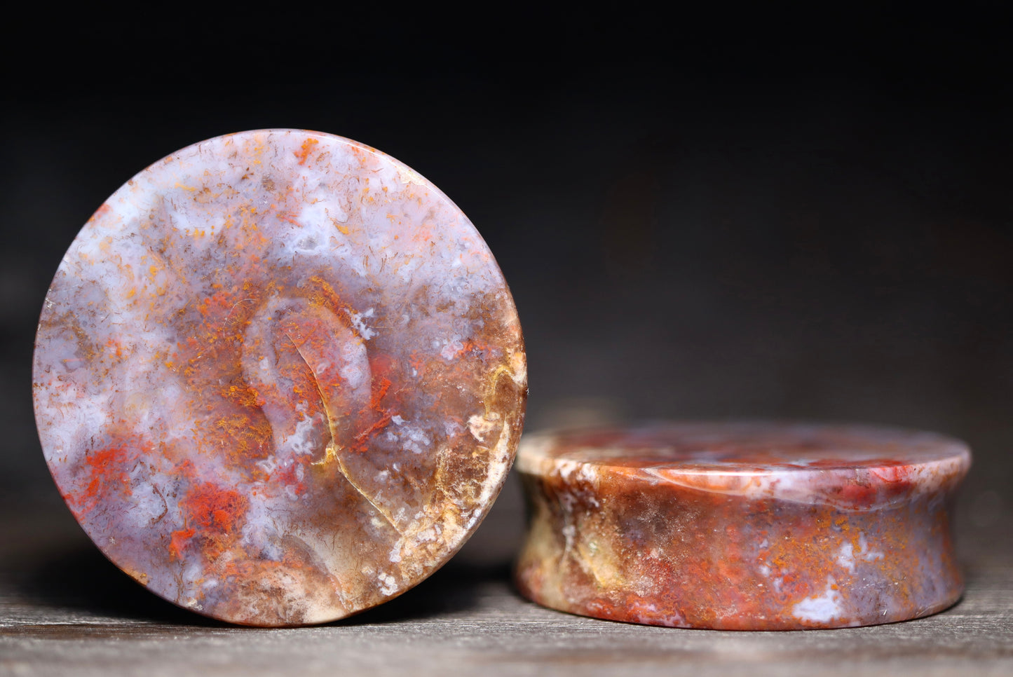 1 5/8” / 41mm Red Moss Agate