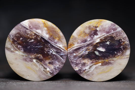 1 3/8” / 35mm Purple Chalcedony