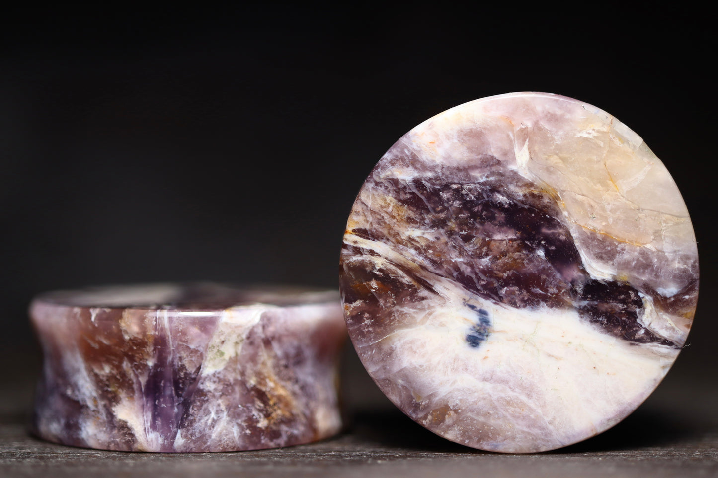 1 1/4” / 32mm Purple Chalcedony