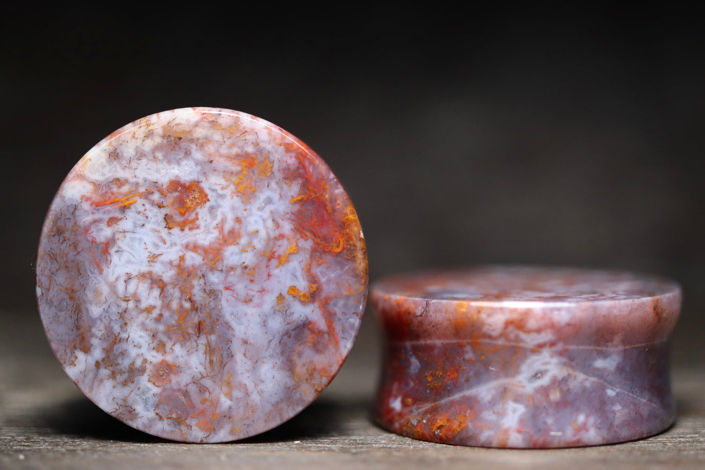 1 1/8” / 28mm Red Moss Agate