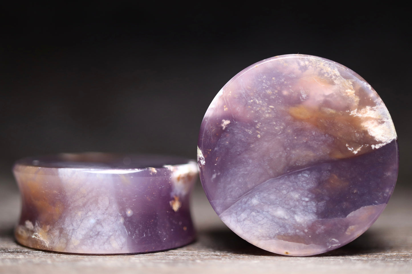 1 1/8” / 28mm Purple Chalcedony