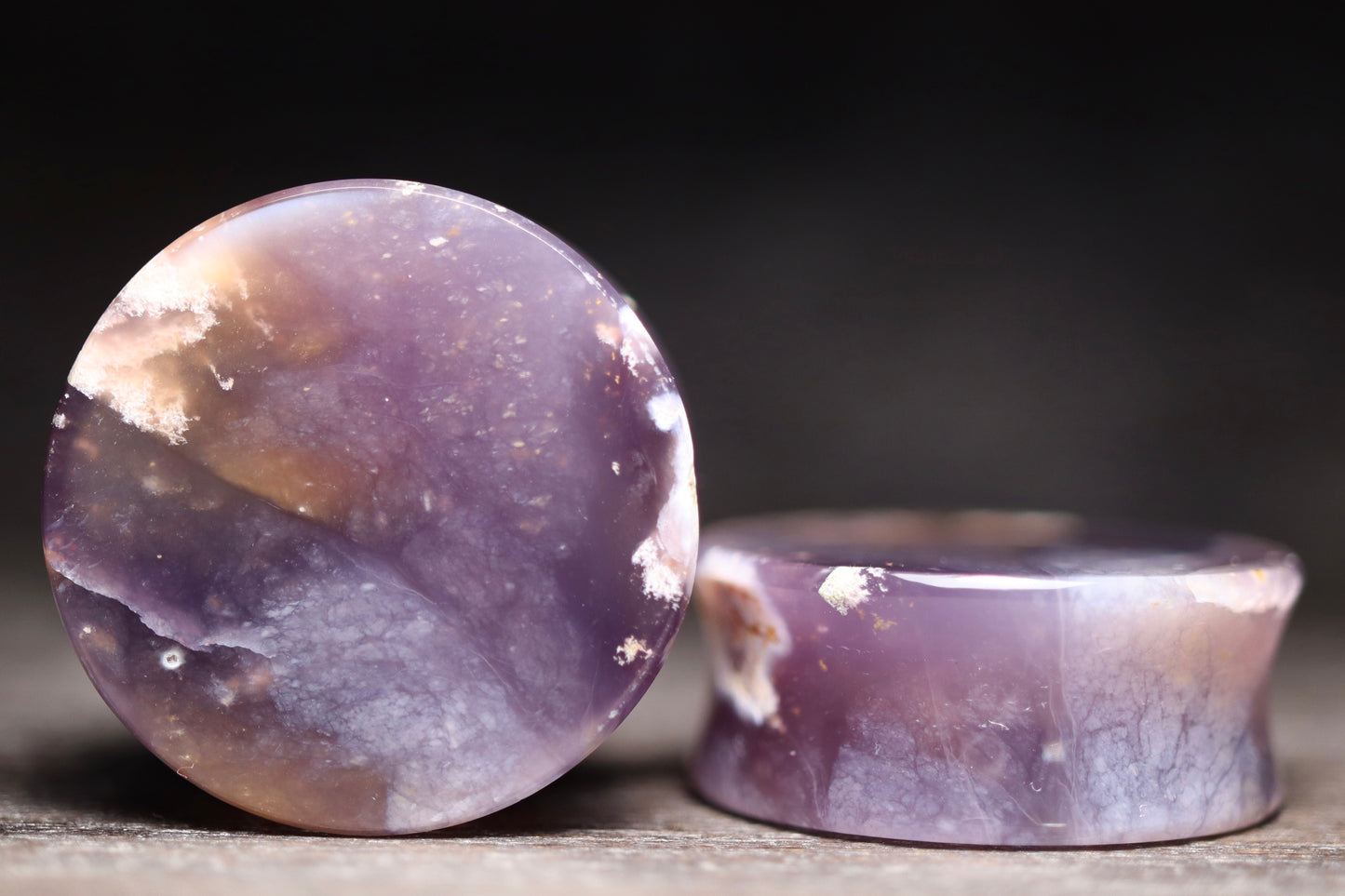 1 1/8” / 28mm Purple Chalcedony