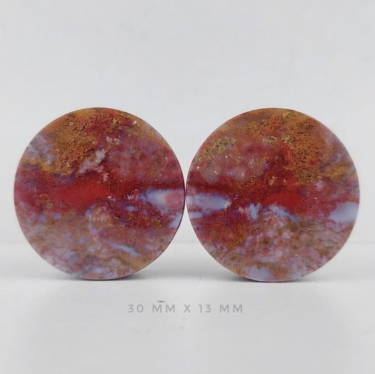 1 3/16” / 30mm Red Moss Agate